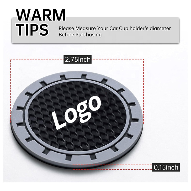 KLNT FHD061 Universal Car Cup Holder Coaster - Premium Car Interior Accessories