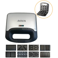 Machine à sandwichs détachable 3 en 1 / 7 en 1, gaufrier électrique belge pour usage domestique, grille-pain professionnel, gaufrier