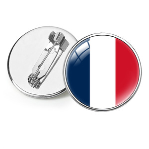Broche con la Bandera de Francia, Insignia de Países del Mundo, Regalo Novedoso para Viajeros, Amantes, Souvenir para Fanáticos de Clubes de Fútbol, Personalizado - Product Image 1