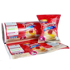 Cina fabbrica stampa personalizzata Pancake pellicola rotola pellicola di laminazione In rotoli di plastica lucida rotolo di pellicola per snack