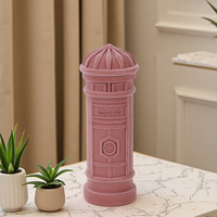 Figurine de monument rétro en résine floquée Redeco, décoration de cabine téléphonique, boîte aux lettres, sculpture du Big Ben, souvenirs personnalisés, décoration de la maison