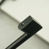 Poignée de Meuble de Cuisine en Aluminium Noir Mat pour Tiroirs et Portes – Boutons et Poignées d'Armoire
