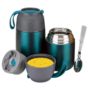 Thermos alimentaire personnalisé de qualité alimentaire, récipient alimentaire en acier inoxydable, pot alimentaire isolé sous vide avec cuillère - Product Image 4