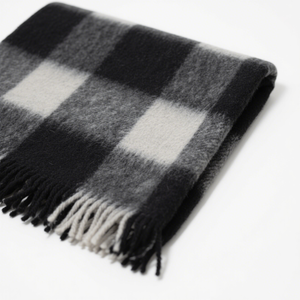 Dahai Thiết Kế Mới 100% Lambswool Dệt Chăn Chăn Len Chăn Cho Mùa Đông Với Fringe Chăn - Product Image 2