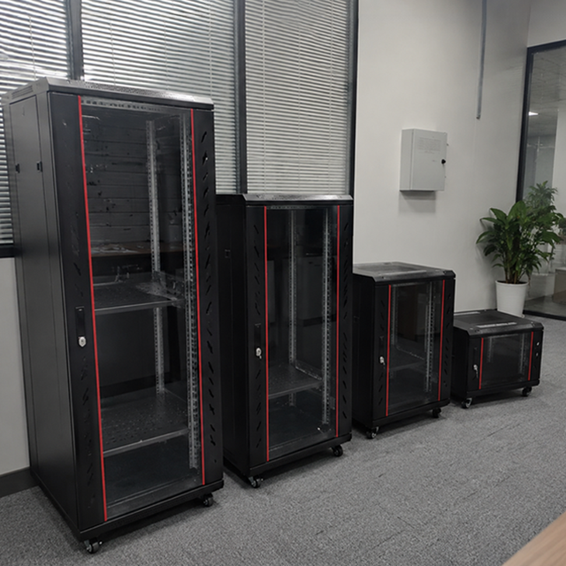 6U Wall Mount Network Cabinet 19 Inch Server Rack Enclosure 600x450mm Tempered Glass Door Edge Computing Compact