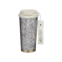 Bouteille d'eau de luxe de 520 ml au design classique, cadeaux d'affaires, bouteille d'eau à double paroi en titane pur, tasse à café isolée sous vide pour le bureau
