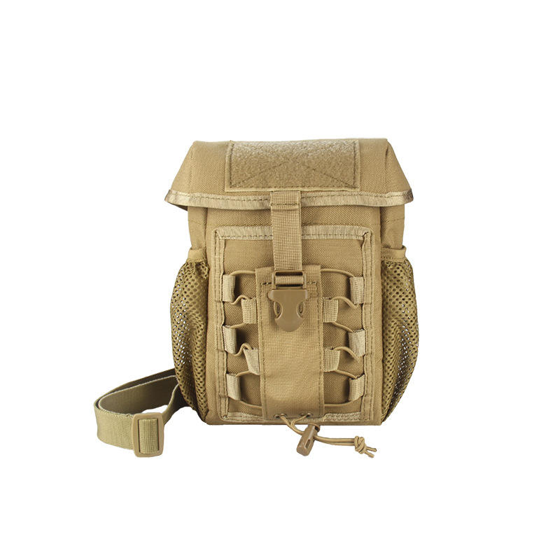 Brown + nylon shoulder strap