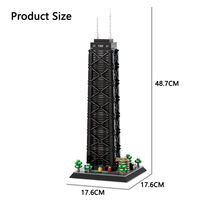 Ensemble de blocs de construction créatifs Wange 5250 John Hancock Center, en plastique ABS, jouet éducatif pour enfants