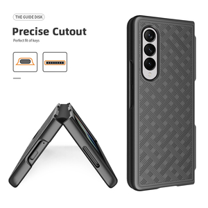 Bao Da Kẹp Thắt Lưng Gấp Gọn Sang Trọng Cho Samsung Z FOLD 3 Bao Da Điện Thoại PC Chống Sốc Kết Hợp 2 Trong 1 - Product Image 5