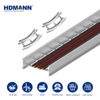 Échelle à câbles en alliage d'aluminium haute résistance certifiée NEMA Hdmann pour la gestion des câbles dans les halls de données et les sols surélevés