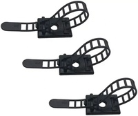 Attache-câbles réglable ACT-22 - Clips en nylon 66 avec adhésif pour un regroupement et une organisation sécurisés des fils, idéal pour diverses applications
