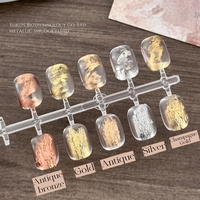 4 Couleurs Classiques – Encre Métallique Effet Marbre pour Nail Art – Gel Liquide de Peinture Effet Marbre Unique pour Ongles – OEM