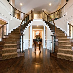 Lan Can Ban Công Bằng Sắt Rèn Cầu Thang Đôi Sang Trọng Cho Cầu Thang Gỗ Trong Nhà - Product Image 3