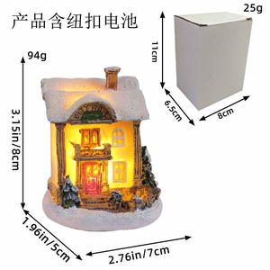 Nuovo Villaggio Natalizio Musicale in Resina con Babbo <span class=keywords><strong>Natale</strong></span> Volante Animato e Illuminazione a LED <span class=keywords><strong>per</strong></span> Decorazioni Stagionali e <span class=keywords><strong>Regali</strong></span> di Anniversario <span class=keywords><strong>Natale</strong></span> - Product Image 2