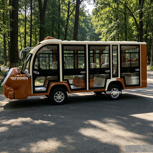 Bus électrique touristique avec sièges passagers indépendants séparés, espace de conduite plus privé, navette de visite pour accueil haut de gamme - Product Image 1