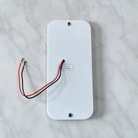 Plafonnier rectangulaire en acrylique Camvpervan, ultra-plat, tricolore, à intensité variable, pour intérieur de camping-car
