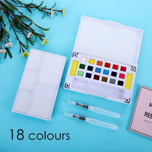 Juego de pintura de acuarela sólida Foska con pluma estilográfica 12 18 24 36 colores juego de pintura para estudiante Artisit - Product Image 3