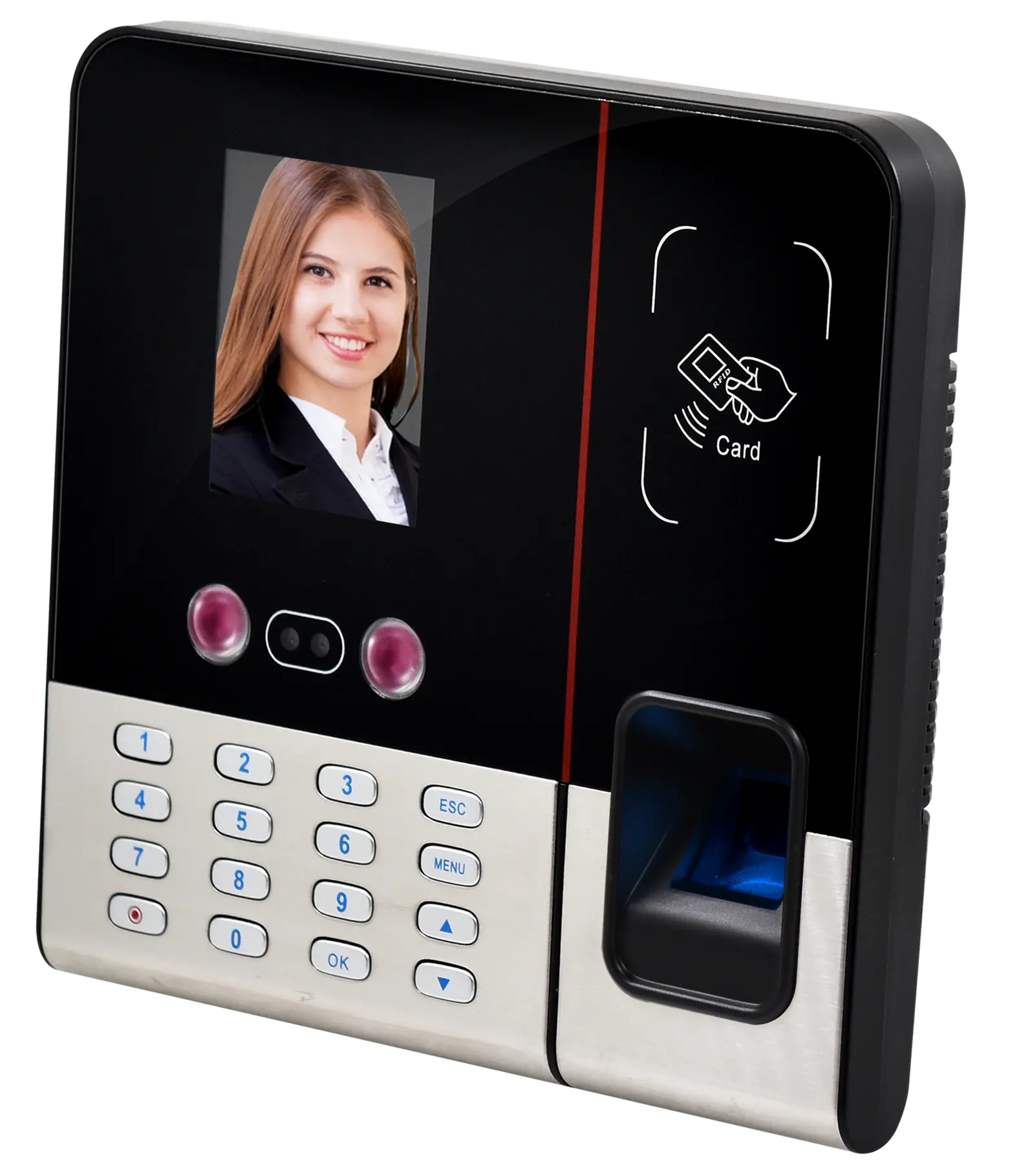 Biometrische Tijdregistratie Systeem Sdk Api Apparaat Gezichtsherkenning En Vingerafdruk Tijdregistratie Opkomst Machine