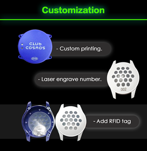 Trẻ em có thể sạc lại không thấm nước LED Dây đeo cổ tay đa chức năng mini hẹn giờ cho công viên Trampoline các hoạt động khác - Product Image 4