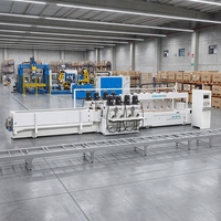 Centre d'usinage horizontal CNC robuste à 8 broches, longueur de traitement 2500 mm, fraiseuse CNC pour le bois