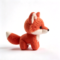 Vente directe du fabricant : adorable peluche renard orange, animal en peluche personnalisé pour enfants et cadeaux, peluche personnalisée