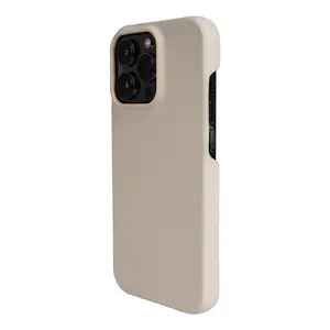 Étui de téléphone en cuir imperméable antichoc étui de téléphone couleur unie étui de téléphone en cuir véritable pour iPhone série 15 14 13 12
