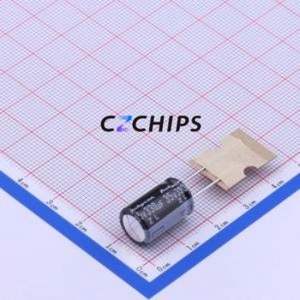 Condensateur électrolytique en aluminium à montage traversant 35ZL330MEFCT810X16, composant à montage traversant THT, D10xL16mm 330uF 20% 35V 5mm - Product Image 1