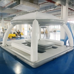 แพเป่าลมกลางแจ้งสำหรับเล่นน้ำในทะเลสาบ มหาสมุทร แพขนาดใหญ่สำหรับครอบครัว แพลตฟอร์มจัดปาร์ตี้เหนือน้ำ - Product Image 4