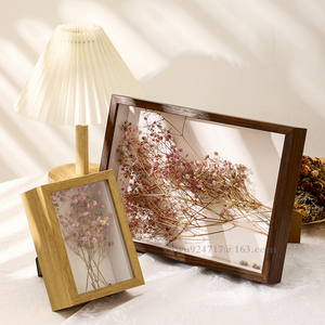 Usine 6 "<span class=keywords><strong>3D</strong></span> Shadow Box <span class=keywords><strong>cadre</strong></span> <span class=keywords><strong>en</strong></span> bois avec image d'affichage de fleurs <span class=keywords><strong>en</strong></span> <span class=keywords><strong>verre</strong></span> Transparent 3cm <span class=keywords><strong>cadre</strong></span> profond boîte de souvenirs de mariage - Product Image 2