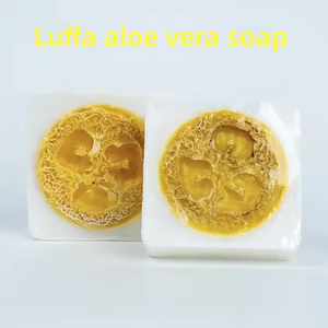 สบู่แฮนด์เมดพร้อมใยบวบธรรมชาติสำหรับทำความสะอาดผิวกาย ขัดผิว กลิ่นหอมติดทนนาน พกพาสะดวกสำหรับอาบน้ำและล้างตัว - Product Image 6