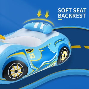 Swimbobo - Asiento Inflable para Niños con Forma de Auto, Flotador para <span class=keywords><strong>Piscina</strong></span> con Volante y Toldo - Product Image 2