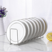 Vente en gros Évier de cuisine en acier inoxydable Égouttoir à vaisselle Étagère pour le séchage de la vaisselle Étagère pour le séchage des assiettes Étagère pour assiettes et assiettes en métal