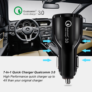 Caricabatterie per auto a doppia porta con <span class=keywords><strong>caricatore</strong></span> per auto USB Quick Charge 3.0, <span class=keywords><strong>caricatore</strong></span> per auto doppio USB universale <span class=keywords><strong>compatibile</strong></span> con qualsiasi Android e - Product Image 6
