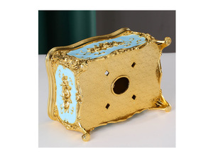 Qian Hu Luxe Bloemenontwerp Papieren Tissues Dooshoes Europese Huisdecoratie Voor Autotafel Servet Houder - Product Image 6