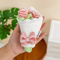 Jouets en peluche réalistes en forme de fleurs, bouquet de roses en pot de dessin animé, poupées douces, cadeaux pour mariages, événements, fête des mères, Saint-Valentin