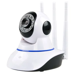 Telecamera Pan Tilt a 360 gradi Baby Monitor 1080p WiFi Security Human Tracking Indoor Nanny IP Camera con 3 antenne