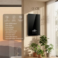 Chauffe-eau électrique instantané intelligent à écran tactile 8,8 kW, mince, à température constante, installation facile en anglais pour évier de cuisine