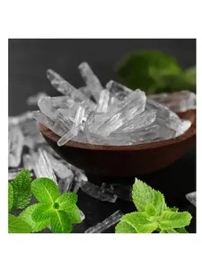 Cristaux de menthol pur, ingrédient naturel rafraîchissant à base de menthe, pour les cosmétiques, les produits pharmaceutiques, l'aromatisation alimentaire et les formulations aromatiques. - Product Image 2