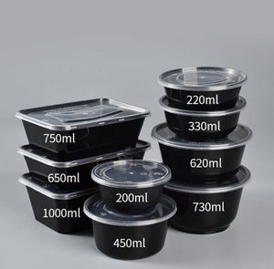 กล่องพลาสติกใส่อาหารแบบใช้แล้วทิ้งรูปทรงสี่เหลี่ยมผืนผ้าขนาด 650/750 มล. พร้อมฝาปิด แบบกำหนดเองได้ - Product Image 3