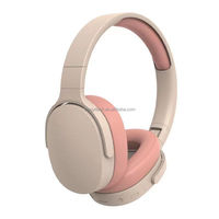 Casque sans fil supra-auriculaire LED dynamique pour jeux sur téléphone, longue autonomie, basses puissantes, casque métallique monté sur la tête