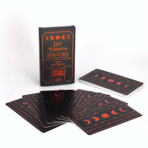 Caja Negra Personalizada con Detalles en Lámina Roja, Baraja <span class=keywords><strong>de</strong></span> Cartas del <span class=keywords><strong>Tarot</strong></span> <span class=keywords><strong>de</strong></span> <span class=keywords><strong>Brujas</strong></span>, Last Sabbath, <span class=keywords><strong>Tarot</strong></span> <span class=keywords><strong>de</strong></span> <span class=keywords><strong>las</strong></span> <span class=keywords><strong>Brujas</strong></span> para Adivinación y Lectura Espiritual - Product Image 1