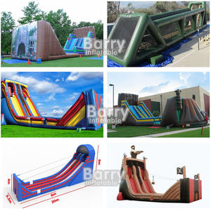 Comercial extremadamente divertido rebote tobogán <span class=keywords><strong>de</strong></span> <span class=keywords><strong>agua</strong></span> juegos deslizantes inflable móvil Zip Line equipo al aire libre inflable Zip Line - Product Image 6