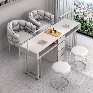 Wss 2026 Vente chaude Ensemble table et chaise de manucure individuelle Table de manucure professionnelle avec aspirateur Table de manucure pour salon de manucure - Product Image 1