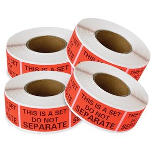 Este es un conjunto de etiquetas <span class=keywords><strong>no</strong></span> separadas 500 rollo 1 "X 2" etiqueta frágil de advertencia fluorescente roja - Product Image 4
