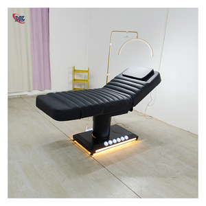 Customized Color <strong>Black</strong> Leather Beauty Salon Massage Table Electric Curved Treatment Facial Lash Beauty <strong>Bed</strong> - Product Image 5