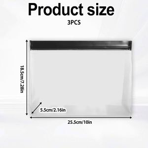 Transparent Pvc Plastic Garment Underwear Lock Zipper Zip <b>Bag</b> Packaging - Product Image 2