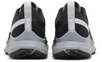 Chaussures de course unisexes React Pegasus Trail 4 noires et gris foncé en mesh, semelle extérieure en caoutchouc pour le printemps et les activités de plein air