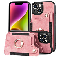 Soporte Magnético para Coche con Anillo para iPhone 18 17 Air 16 Pro Max 15 14 Plus 13 Mini 12 11 XS XR, Funda con Ranuras para Tarjetas