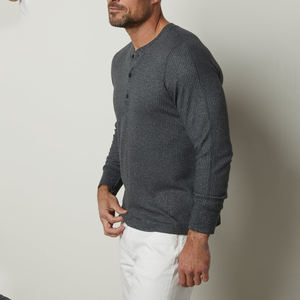 Camiseta Térmica para Hombre, Capa Base de Invierno, Manga Larga, Ecológica, de Secado Rápido, Transpirable, de Algodón, Poliéster y Lona, de Alta Calidad - Product Image 2