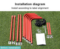 Filet de rebond pliable durable en PE + tube en fer, taille 90x140cm, équipement d'entraînement multisports pour football, baseball, soccer